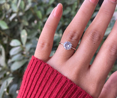 7mm cz stone ring in pure silver