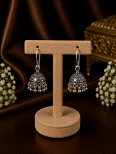 Light weight cut work jhumkas in pure silver