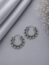 Curved edges bali in pure silver