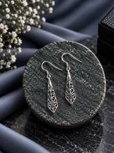 Long filigree work hangings in pure silver