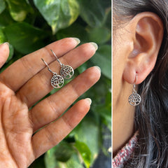 Tiny Tree of Life hangings in pure silver