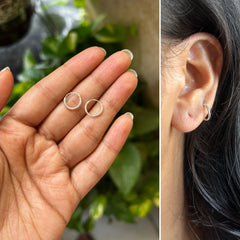 8mm thin plain bali in pure silver