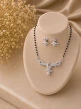Multi cz Mangalsutra Set - 7 in pure silver