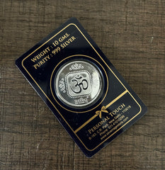 999 Silver, 10g Lakshmi-Ganesha pattern coin (single piece)