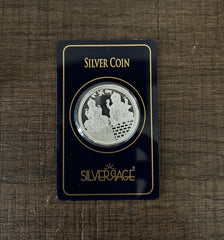 999 Silver, 10g Lakshmi-Ganesha pattern coin (single piece)