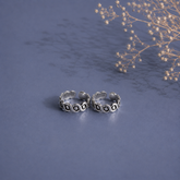 Twisted rope pattern toe ring in pure silver (one pair)