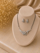 Multi cz Mangalsutra Set - 6 in pure silver