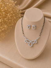 Multi cz Mangalsutra Set - 5 in pure silver