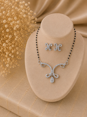 Multi cz Mangalsutra Set - 2 in pure silver