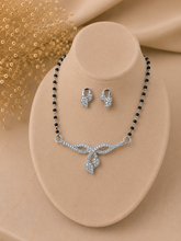 Multi cz Mangalsutra Set - 3 in pure silver