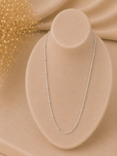 Ball with gap pattern 18'' chain in pure silver