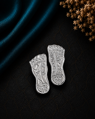 Lakshmi Charan (feet) in pure 925 silver (one pair)