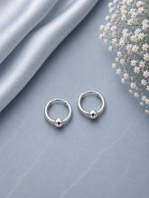 1.2cm diameter ball balis in pure silver