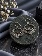 Handmade antique finish rava work hangings in pure silver