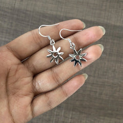 Pure silver flat flower hangings