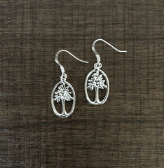 Tree of Life oval hangings in pure silver