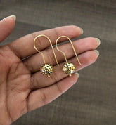 Filigree ball hangings in pure silver with 22 kt. gold plating