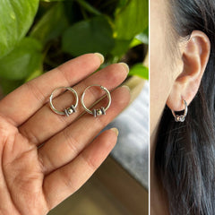 1.5cm diameter wire work balis in pure silver