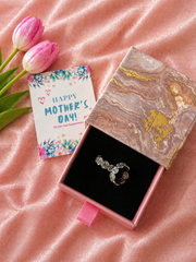 Our Best selling Rose pattern toe ring in pure silver (one pair)