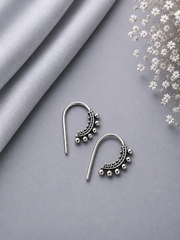 Rava ball ear sliders in pure silver