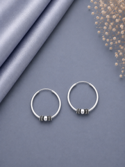 2.75 cm diameter wire work balis in pure silver